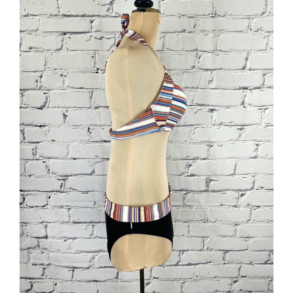 Captiva Bikini Womens L Striped top with matching bottoms - Picture 2 of 6